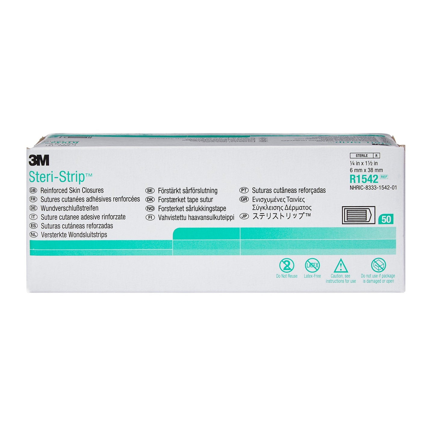 3M™ Steri-Strip™ Skin Closure Strip, 0.25 x 1.5 in. 1/EACH -R1542