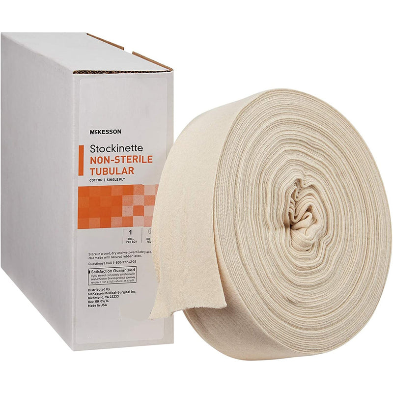 MCKESSON WHITE POLYESTER TUBULAR STOCKINETTE, 6 INCH X 25 YARD, SOLD AS 6/CASE MCKESSON 16-4TS-625