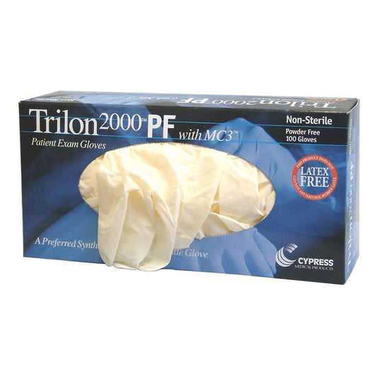 Trilon 2000® Pf With Mc3® Stretch Vinyl Exam Glove, Extra Large, Ivory, 1000/Cs