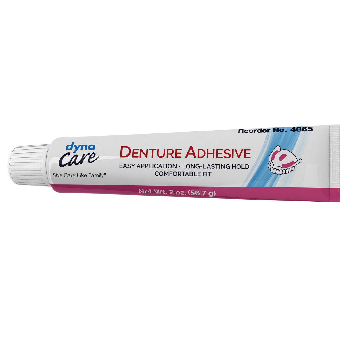 Dynarex® Denture Adhesive Cream, 2 Oz. Tube, 72/Cs