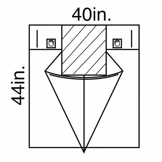 Halyard Sterile Under Buttocks Drape, 40 X 44 Inch, 30/Cs