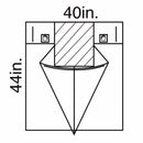 Halyard Sterile Under Buttocks Drape, 40 x 44 Inch, 30/CS