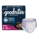 GoodNites® Night Time Underwear, Large for Girls weighing 68 – 95 lbs., 44/CS