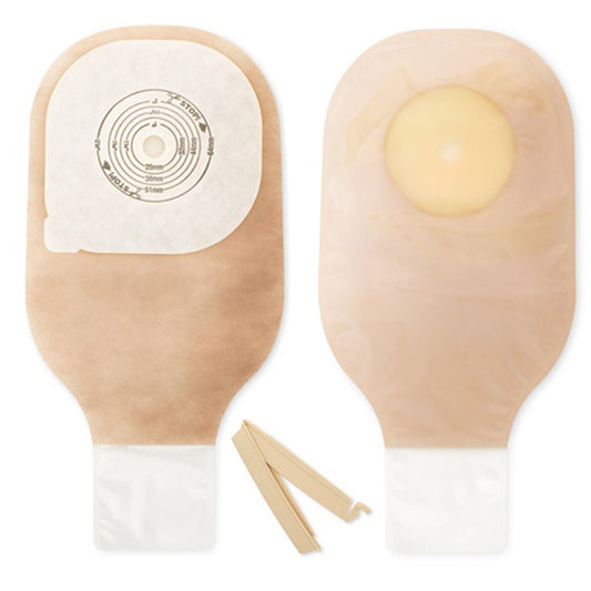 Premier™ One-Piece Ultra Clear Colostomy Pouch, 64mm Flange, 10/BX