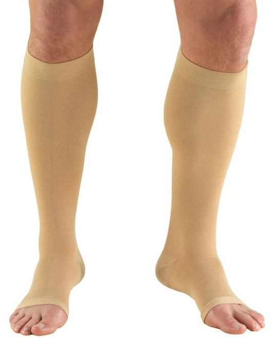 STOCKING BEL KNEE 20-30 2XLBEIGE OPEN TOE, 1/EA