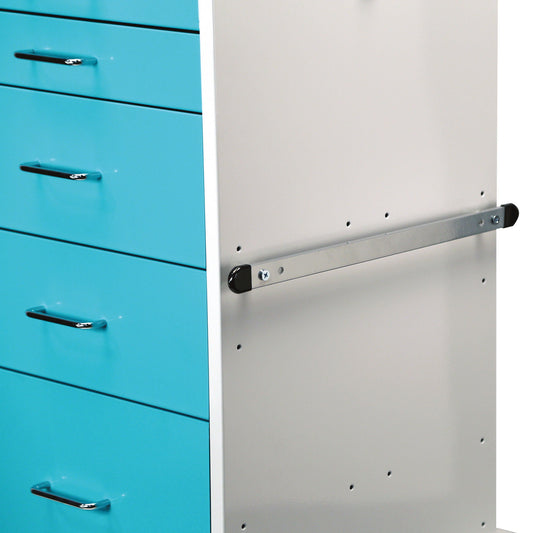 Bracket, Lab Cart Accessory Bar Lakprt, 1/Ea