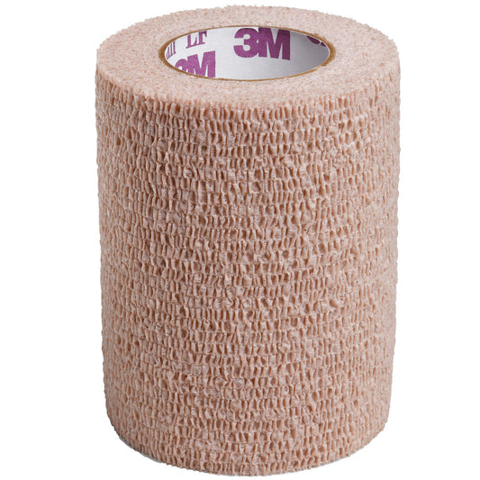 3M™ Coban™ Lf Self-Adherent Closure Cohesive Bandage, 3 Inch X 5 Yard, Tan, 24/Cs