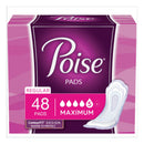 Poise® Maximum Absorbency Bladder Control Pad, Regular Length, 96/CS
