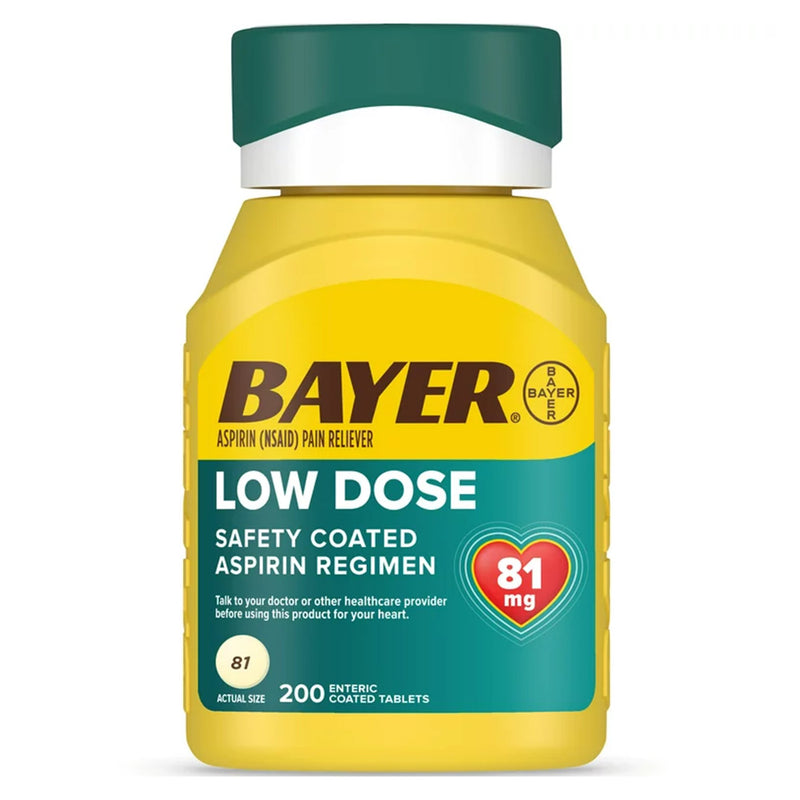 Bayer Low Dose Safety Coated Aspirin 81 mg Tablets