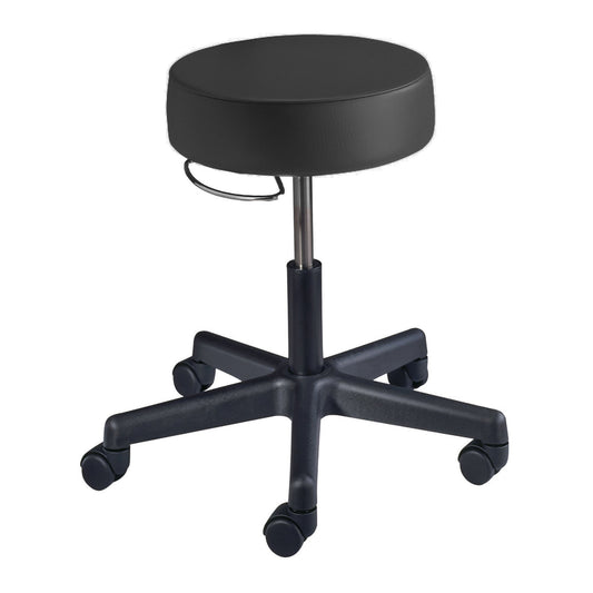McKesson Round Pneumatic Exam Stool, Black, without Backrest, 1/EA