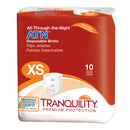 TRANQUILITY® ATN MAXIMUM PROTECTION INCONTINENCE BRIEF, EXTRA SMALL, SOLD AS 10/PACK PRINCIPLE 2183