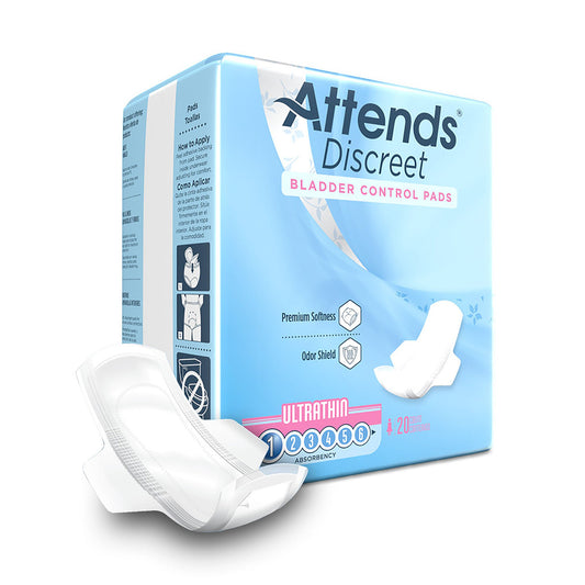 Attends® Discreet Women'S Ultra Thin Bladder Control Pad, 480/Cs
