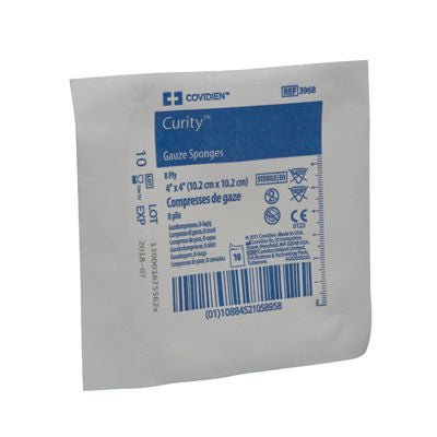 Curity™ Sterile Usp Type Vii Gauze Sponge, 4 X 4 Inch, 8-Ply, 1600/Cs