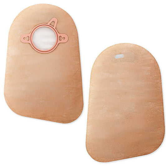 New Image™ 2-Piece Beige Ostomy Pouch, Pre-cut to Fit 70 Stomas, Blue, 60/BX