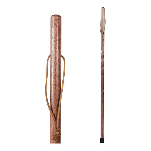 Brazos™ Twisted Oak Backpacker Handcrafted Walking Stick, 48-Inch Height, 1/Ea