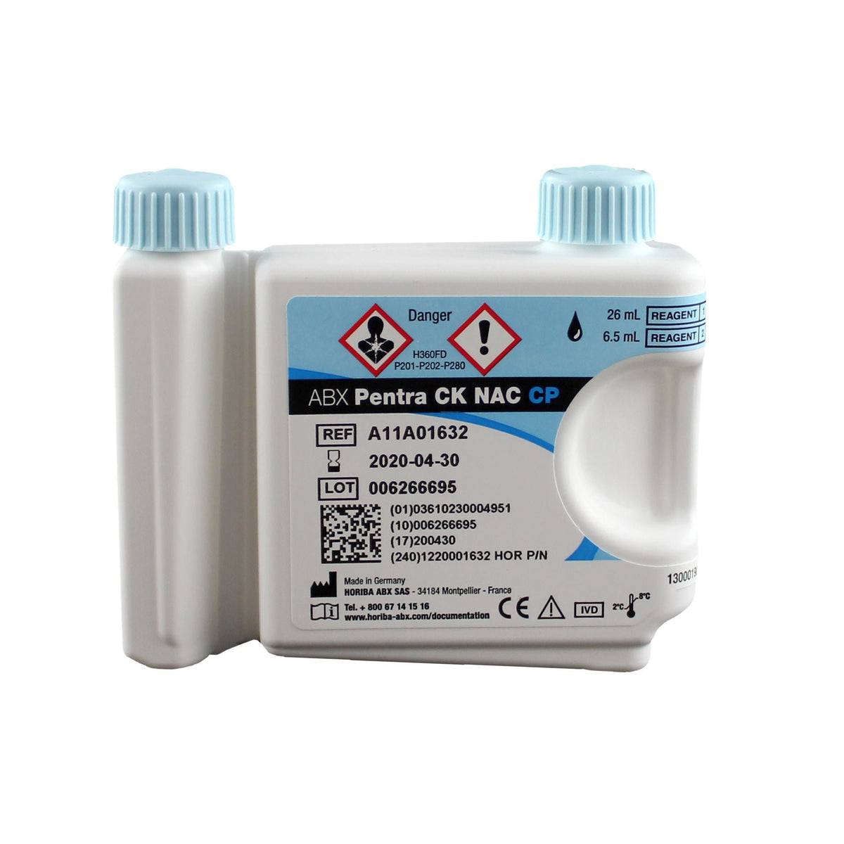 REAGENT, CK NAC CP IFCC/DGKC 125TESTS/KIT HORIBA, 1/EA