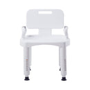 McKesson Bath Bench with Removable Arm Rail and Back, 21.25 Inch Width, 4/CS