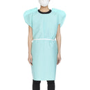 MCKESSON PATIENT EXAM GOWN, ONE SIZE FITS MOST, TEAL, SOLD AS 50/CASE MCKESSON 18-973
