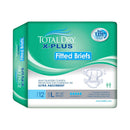 Total Dry™ X-Plus Ultra Absorbent Incontinence Brief, Extra Large, 48/CS