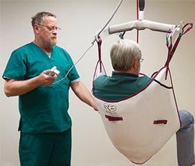 Ez Way Disposable Sling with Head Support, Large, 1/EA