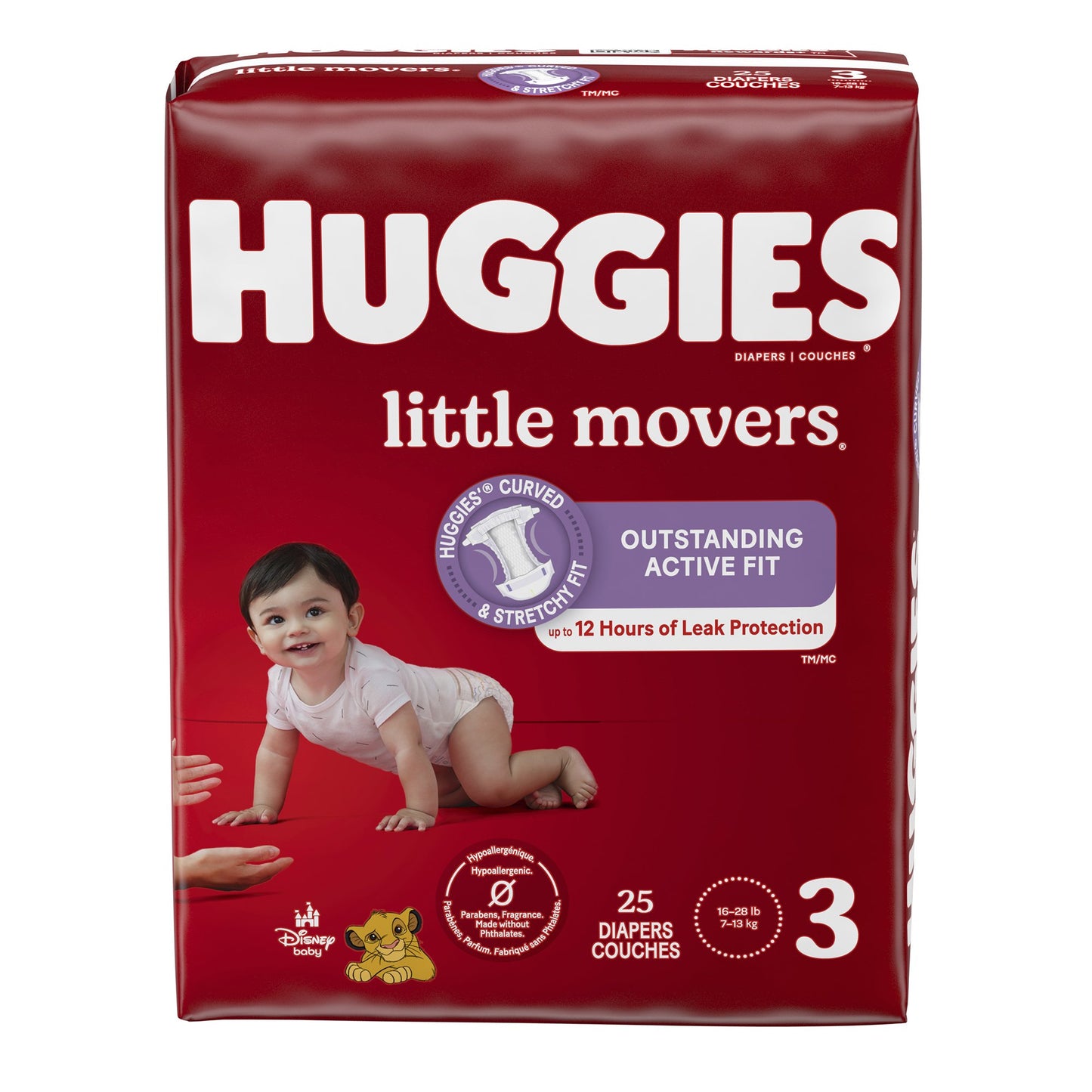 Huggies Little Movers Diaper, Size 3