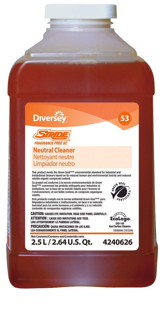 Stride® Floor Cleaner, 2/Cs