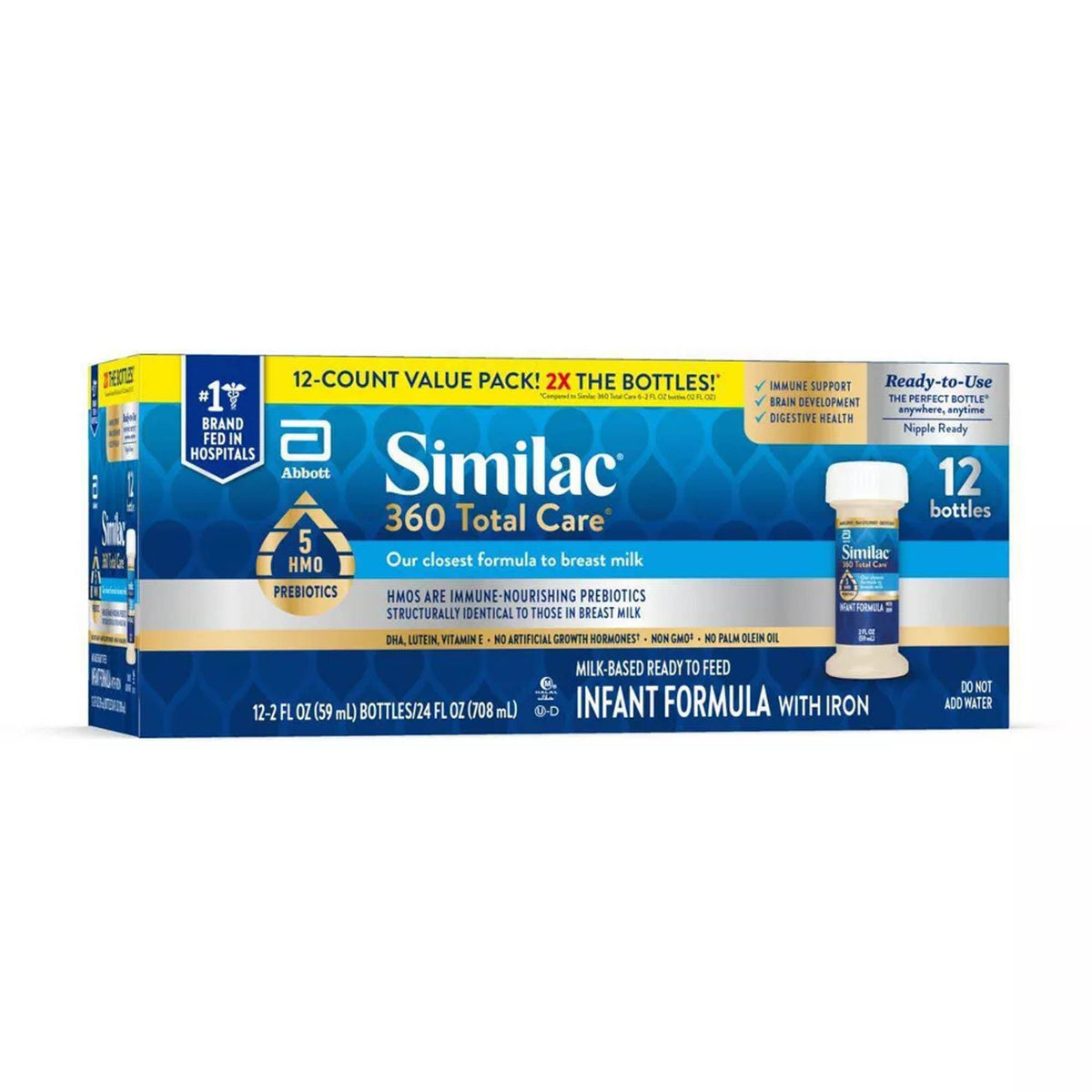 Similac, Total Care 360 2Oz (12/Pk 4Pk/Cs), 48/Cs
