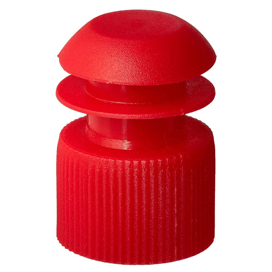 McKesson Flanged Plug Cap, Red, Polyethylene, for Use with 13 mm Tubes, 20000/CS