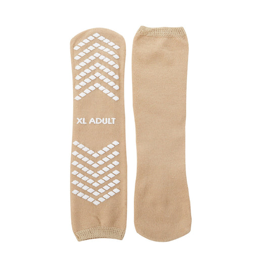 McKesson Single Tread Slipper Socks, X-Large, Tan, 48/CS