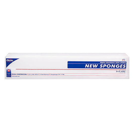 Dukal™ Nonwoven Sponge, 2 X 2 Inch, 4-Ply, 40/Cs