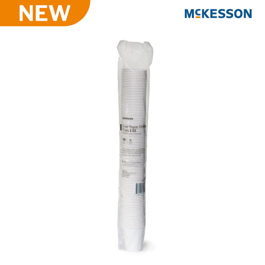 Mckesson Paper Drinking Cup For Cold Beverages, White, 3-Ounce Capacity, 5000/Cs