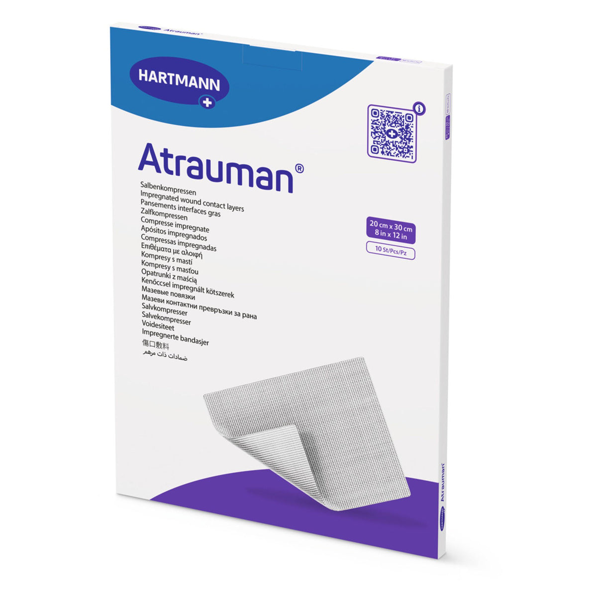 Atrauman® Impregnated Wound Contact Layer Dressing, 8 X 12 Inch, 10/Bx
