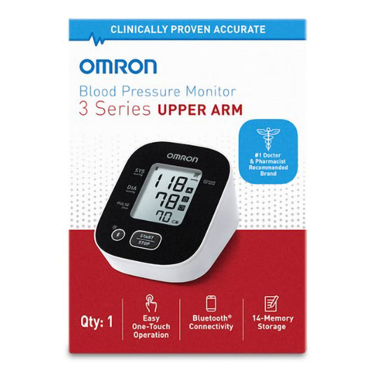 Omron 3 Series® Upper Arm Blood Pressure Monitor, 1/Ea