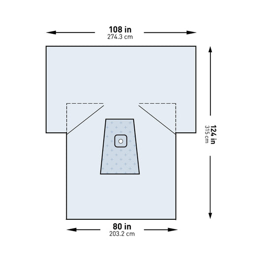 Mckesson Sterile Lower Extremity Drape, 108 X 80 X 124 Inch, 1/Pk