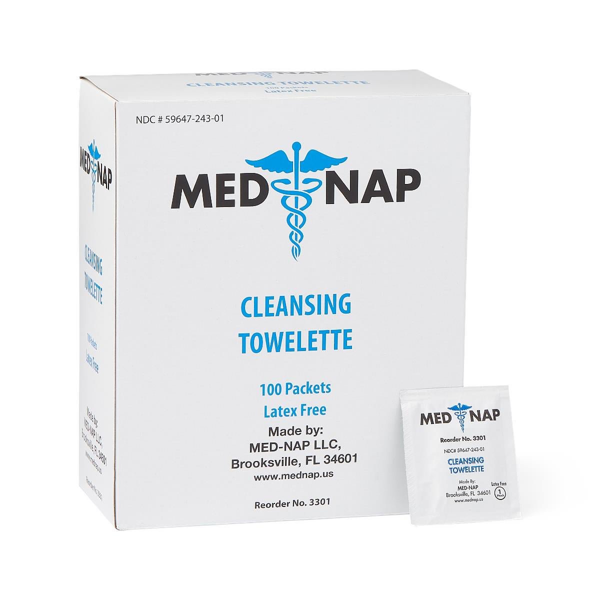 Towelette, Antiseptic Cleansing Wet Bzk (100/Bx 10Bx/Cs), 1000/Cs