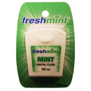 FRESHMINT® MINT FLAVORED WAXED DENTAL FLOSS, 100 YDS., SOLD AS 72/CASE NEW DF100