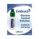 EMBRACE® BLOOD GLUCOSE CONTROL SOLUTION, LOW, SOLD AS 270/CASE OMNIS APX02AB0310
