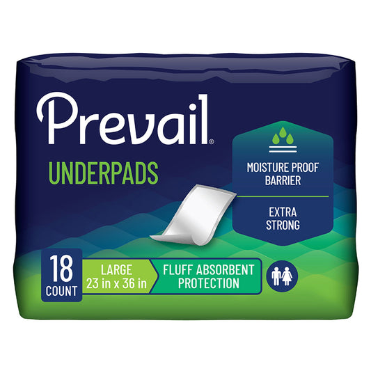 Prevail® Fluff Underpad, 23 x 36 Inch, 72/CS