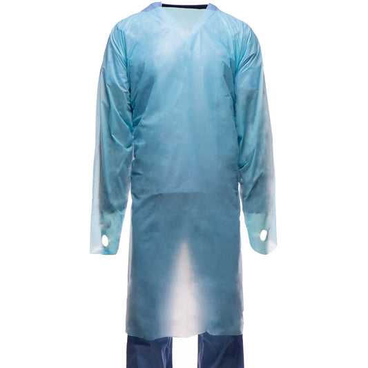 GOWN, IMPERVIOUS FLUID ISOLTNCPE BLU UNISEX (15/BX 5BX/CS), 75/CS
