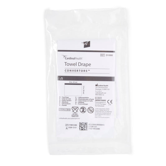 Cardinal Health™ Sterile Towel Drape, 18 X 12 Inch, 1/Cs