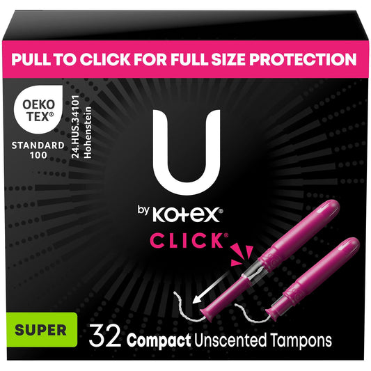 TAMPON, U BY KOTEX PREM SECURTY SUPER ABSRB (32/BX 6BX/CS), 192/CS