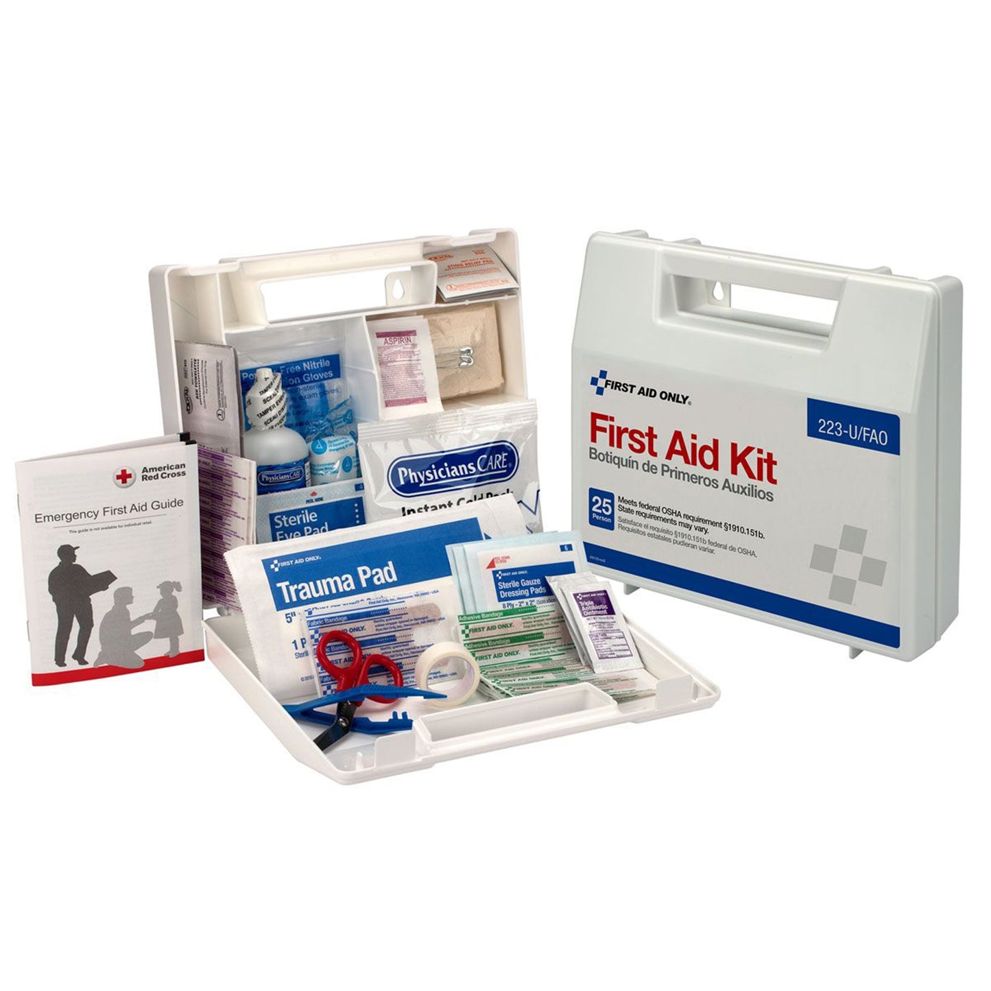 First Aid Only™ 25 People First Aid Kit 10/CASE -223-U/FAO