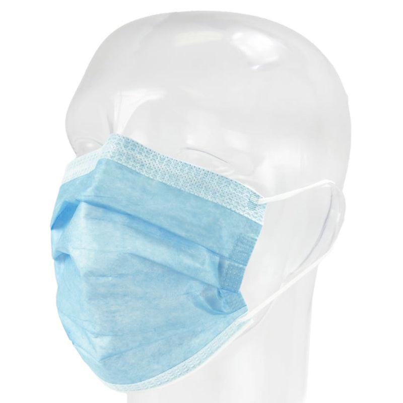 FLUIDGARD® 160 ANTI-FOG PROCEDURE MASK, BLUE DIAMOND, SOLD AS 50/BOX ASPEN 15301