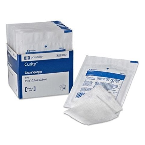 Curity™ Sterile Usp Type Vii Gauze Sponge, 4 X 4 Inch, 16-Ply, 10/Bx
