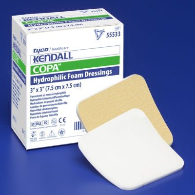 Kendall™ Foam Island Foam Dressing, 8 X 8 Inch, 50/Cs