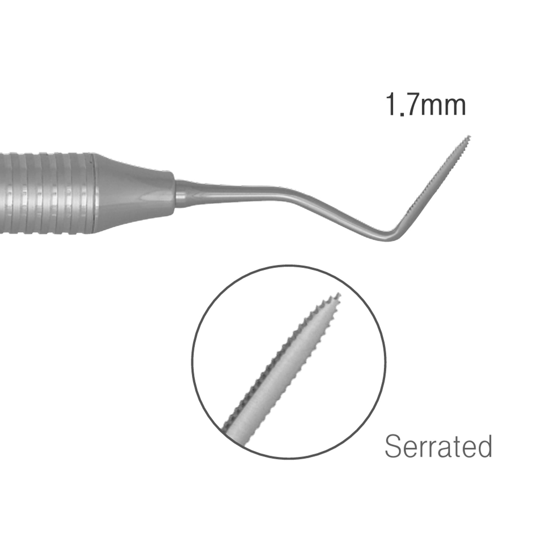 Osung Serrated Curved Dental Periotome -PRR258 - Osung USA