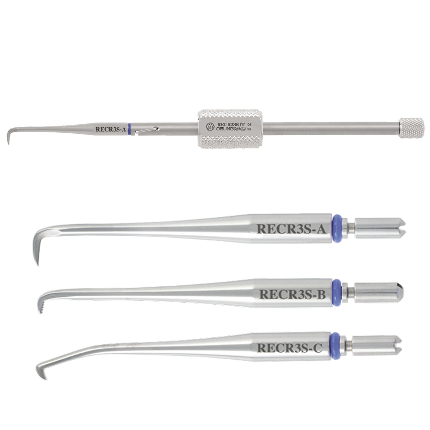 Osung Manual Dental Crown Remover with 3 Tips Premium -RECR3KIT - Osung USA