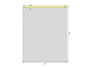 DRAPE, SURG CLEARVIEW STR 12"X18" (10/PK 4PK/CS) WELMED, 10/PK