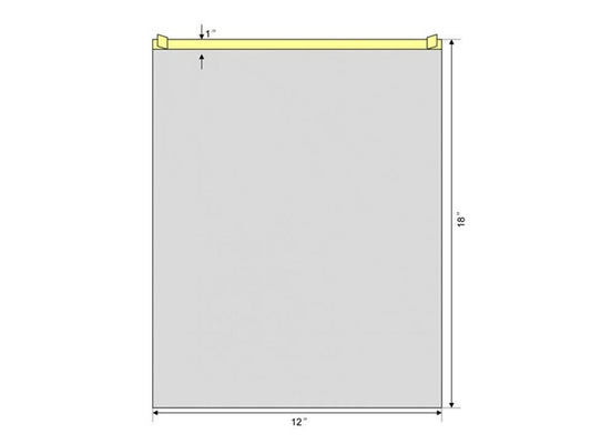Drape, Surg Clearview Str 12"X18" (10/Pk 4Pk/Cs) Welmed, 40/Cs