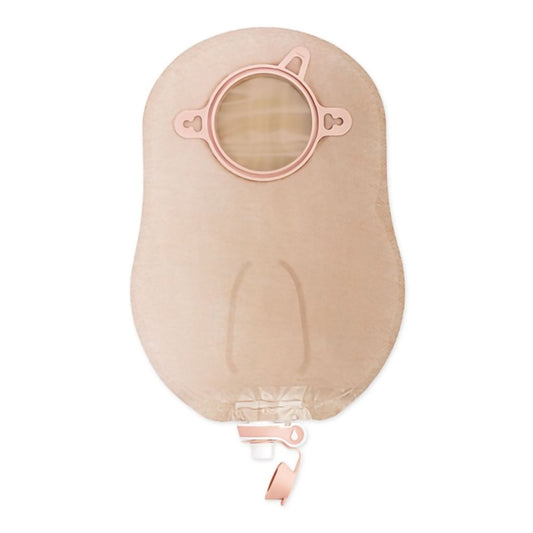 New Image™ Beige Two-Piece Urostomy Pouch, 44-mm Flange, Green Match, 10/BX